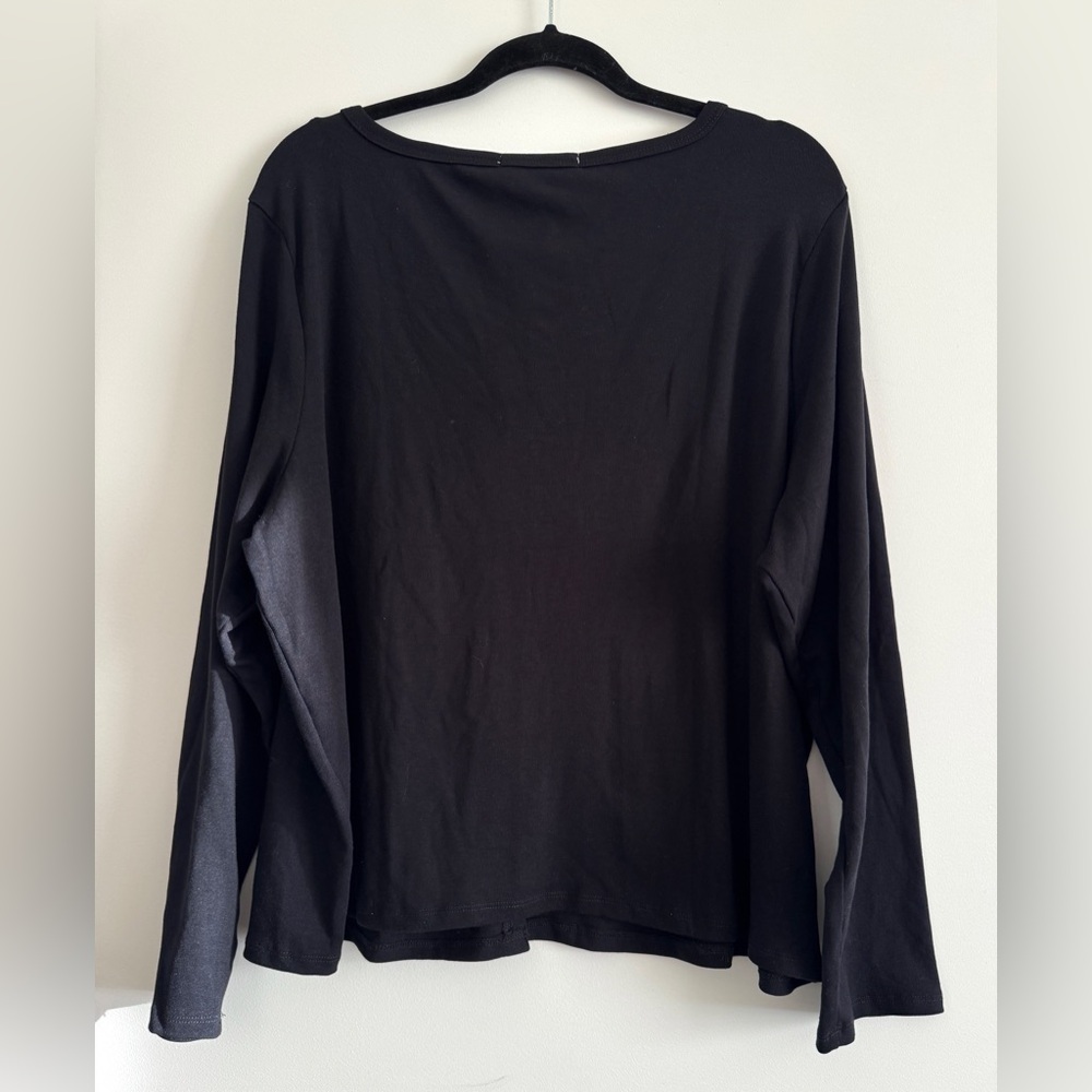 Hippie Rose Black Button Down Cardigan, Size 3X - NWT - Picture 4 of 9
